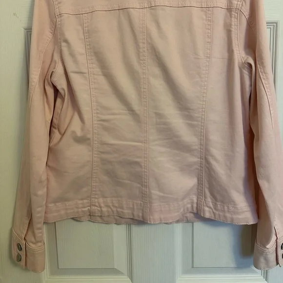 Charter Club Light Pink Jean Jacket, size M - Picture 5 of 8